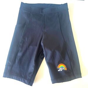 Reebok Tech Style Pride Bike Shorts Size XS NWOT Black